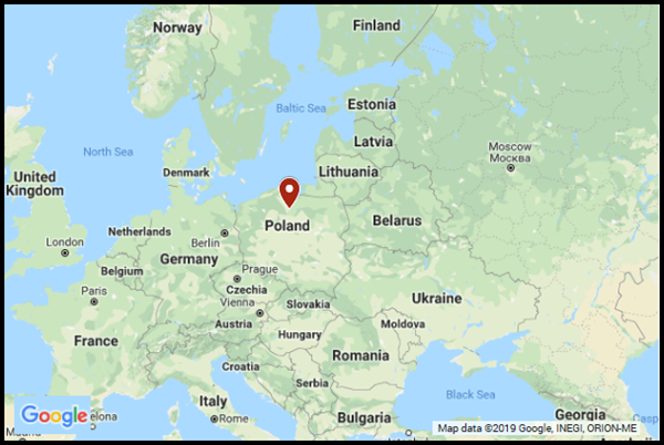 Polen kort