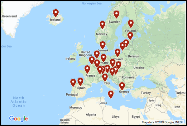 Schengen map